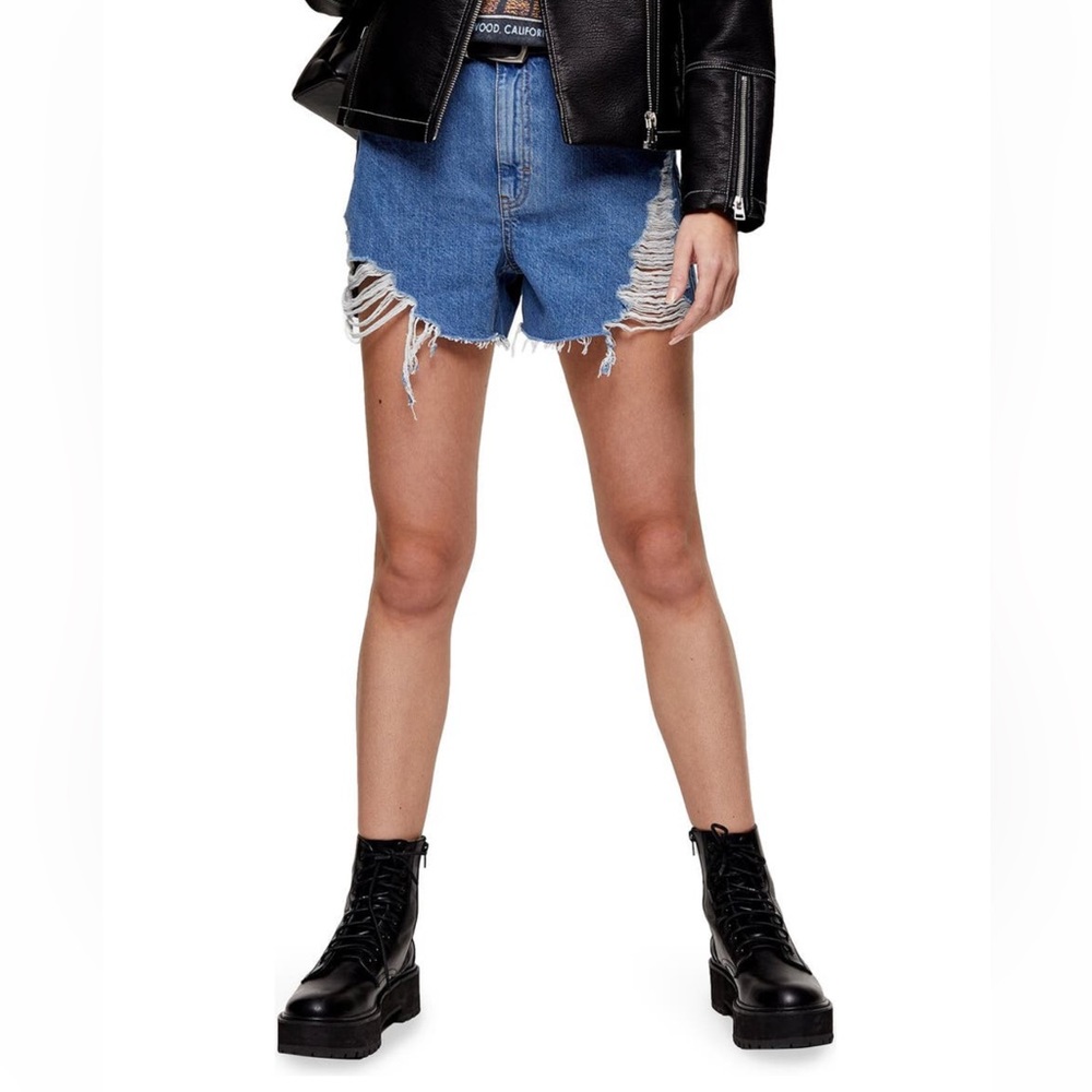 Topshop Super Ripped Mom Shorts NWT